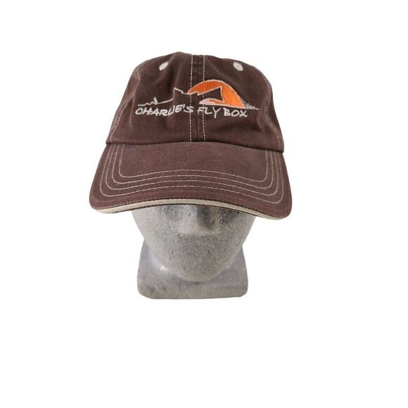 Charlie's Fly Box Hat Cap Imperial Brown Adjustable Strapback  2008 - Picture 1 of 5